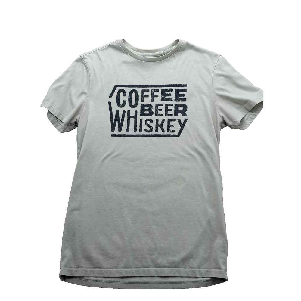 Coffee Beer Whiskey size SMALL T-shirt